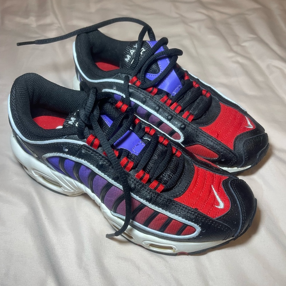 Nike Air Max Red and Purple Sneakers